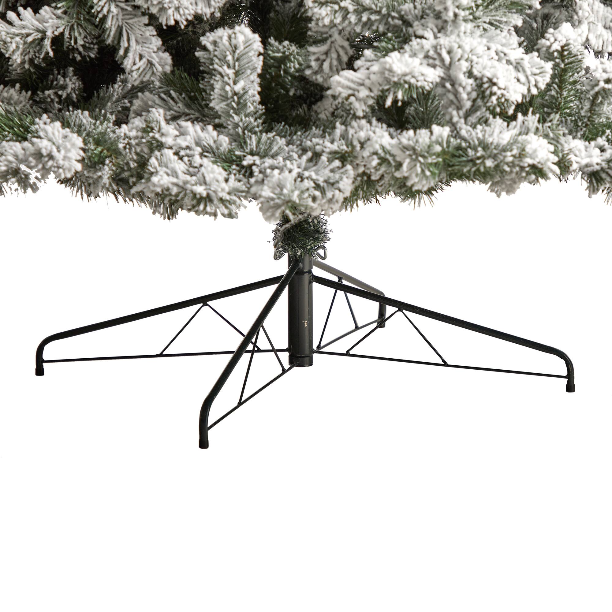 10ft. Unlit Flocked West Virginia Fir Artificial Christmas Tree